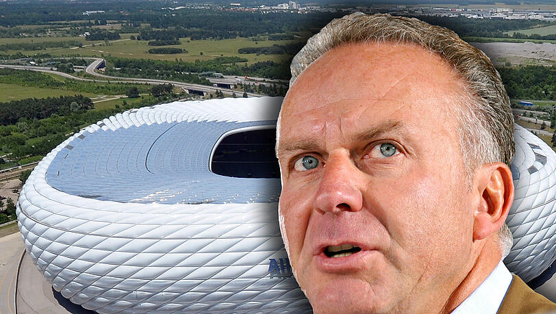 "Es wäre möglich, das Dach zu schließen": Karl-Heinz Rummenigge denkt über mögliche Änderungen bei der Allianz Arena nach. "Es wäre möglich, das Dach zu schließen": Karl-Heinz Rummenigge denkt über mögliche Änderungen bei der Allianz Arena nach.