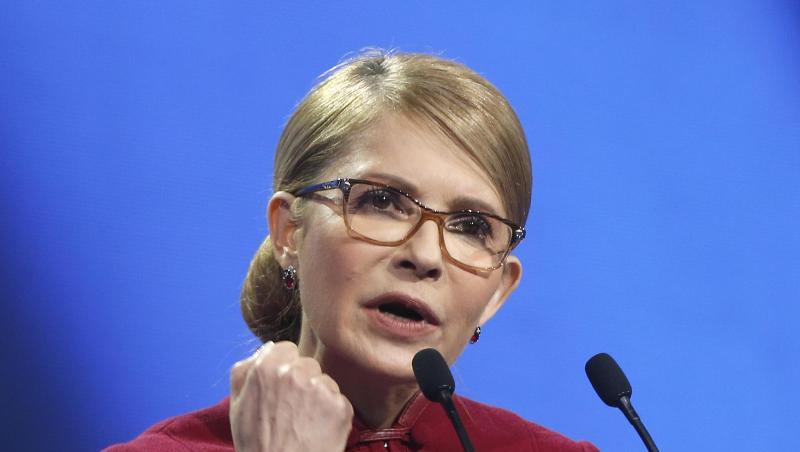 Julia Timoschenko, ehemalige Ministerpräsidentin der Ukraine, spricht während einer Kundgebung. Julia Timoschenko, ehemalige Ministerpräsidentin der Ukraine, spricht während einer Kundgebung.