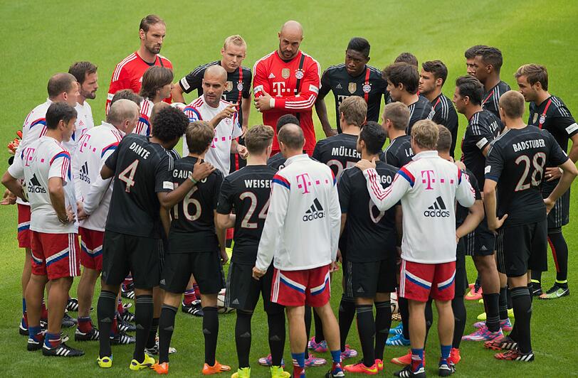 Die Bilder von der Team-Präsentation der Bayern.