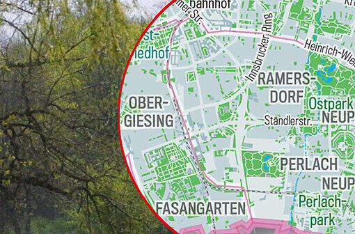 Viel Grün zwischen Grau: Die Bilderstrecke zeigt, wo es in München Parks, Grün- und Erholungsflächen gibt &ndash; und wo Wasser.