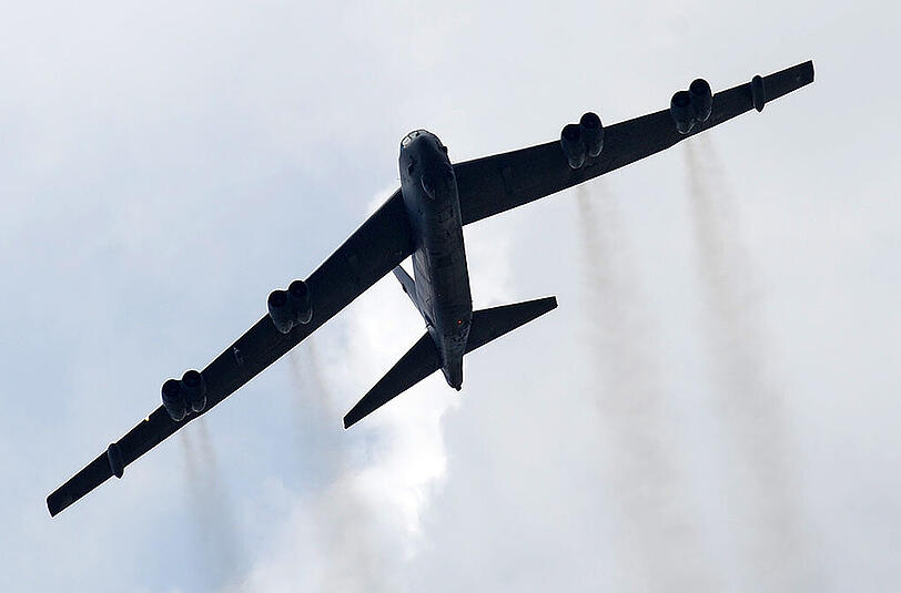 Der B52-Bomber gehört zu den ältesten noch eingesetzten US-Militärflugzeugen. Foto: Andy Rain