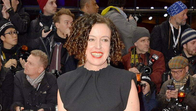 Maria Schrader bei einem Auftritt in Berlin
