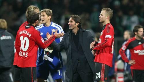Ex-Bayern-Stürmer Bruno Labbadia ist mit Bayer Leverkusen obenauf. Ex-Bayern-Stürmer Bruno Labbadia ist mit Bayer Leverkusen obenauf.