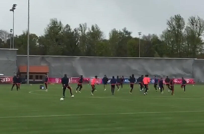 Geheimes Abschlusstraining vor dem Champions-League-Halbfinale: Mit dabei: Jérome Boateng