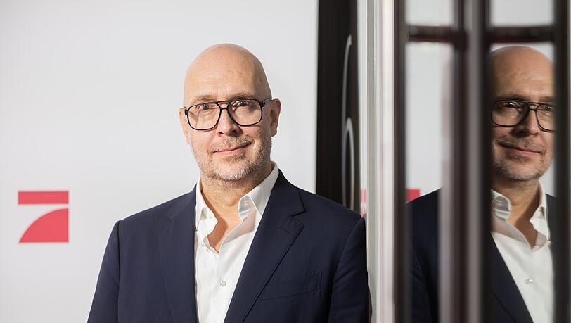 Wolfgang Link bei einem Fototermin von ProSiebenSat.1 Media im Hauptstadtbüro der Seven.One Entertainment Group.