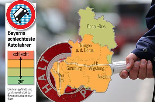 Rot, gelb oder grün? Eine Übersicht über das vermeintliche Können der bayerischen Autofahrer.