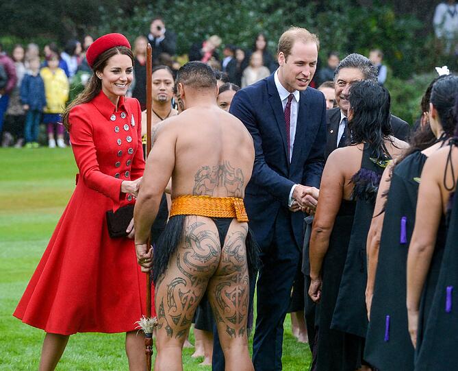 Mehr Bilder vom Staatsempfang in Neuseeland.