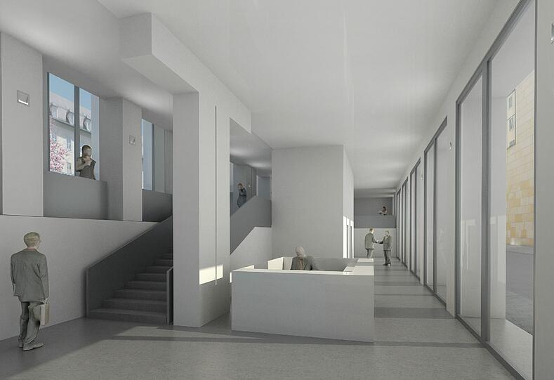 Das neue Foyer im Hauptgebäude.