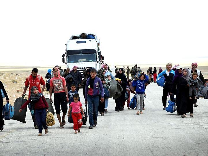 Vertriebene Syrer: Das Schicksal der Menschen, die nicht über Grenzen flüchten, wird international zu wenig beachtet.