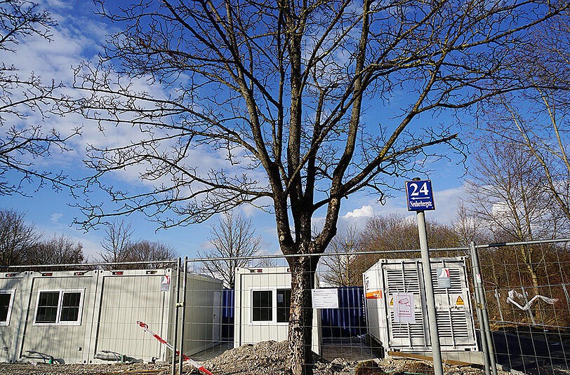 Die geplante Flüchtlingsunterkunft in der Neuherbergstraße.