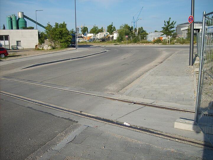 Der Bahnübergang an der Detmold-/Lemgostraße.