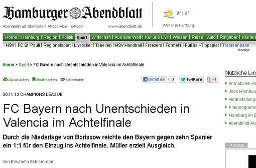 Die Berichterstattung des Hamburger Abendblattes