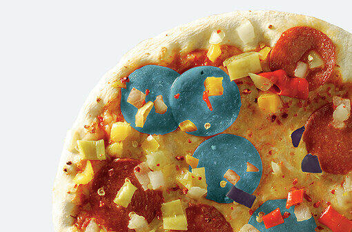 Blaue Salami auf Pizza?"Das essen wir nicht", sagt der Experte.