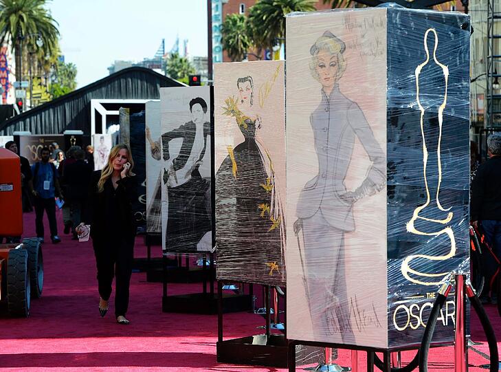 In wenigen Stunden wird der rote Teppich mit Hollywood-Stars bevölkert sein.