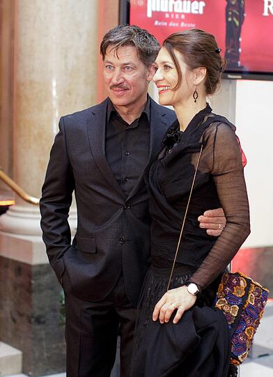 Schauspieler und Preisträger Tobias Moretti mit Frau Juliane.