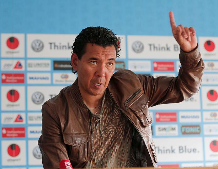 Ricardo Moniz bei der anschließenden Pressekonferenz