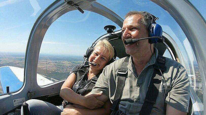 Tatjana und Rüdiger über den Wolken.