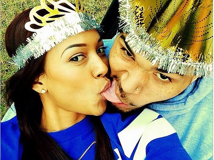 Sicherlich nicht jedermanns Geschmack: der Kuss von Chris Brown und  Karrueche Tran
