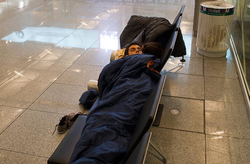 Im Vergleich zu anderen Flughäfen lässt es sich in München gut schlafen.