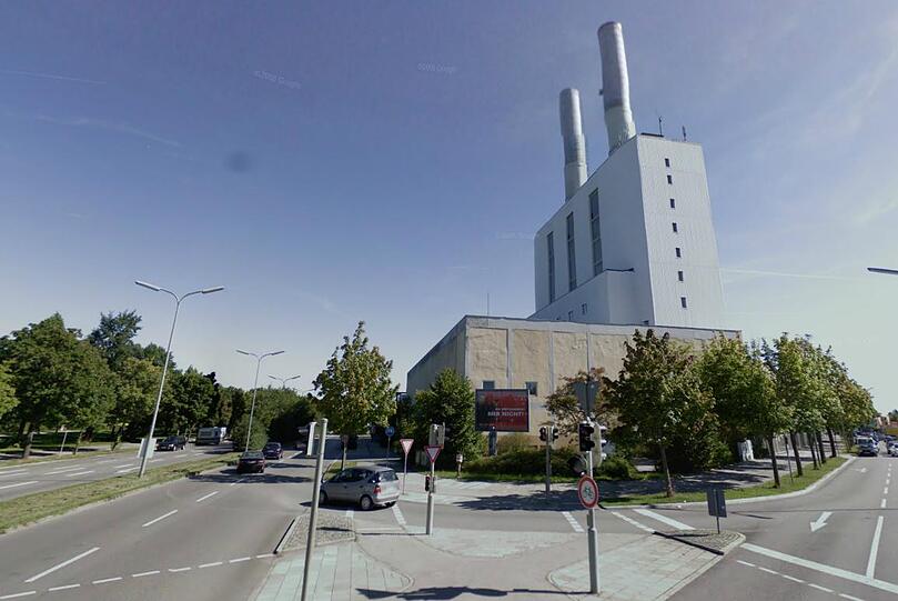 Wird zum neuen Quartier "Am Südpark": Das ehemalige Heizkraftwerk an der Ecke Drygalski-Allee/Kistlerhofstraße.