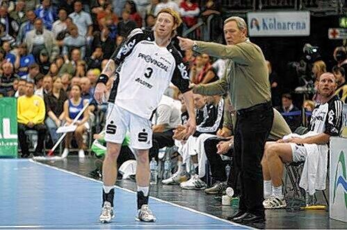 Sloweniens Trainer Zvonimir Serdarusic (r.) als Coach des THW Kiel mit Börge Lund. Letztes Jahr verließ er den Bundesligisten.
