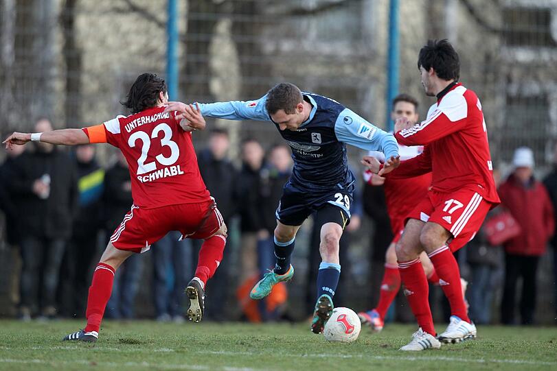 Die Sechzger mussten beim Testspiel gegen Unterhaching ran.