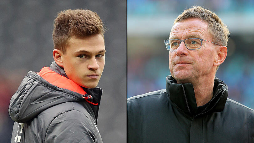 Ralf Rangick, Sportdirektor von RB Leizig, hält große Stücke auf Bayern-Profi Joshua Kimmich (links).