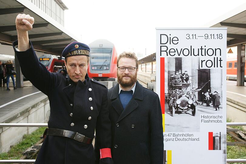 Spielen mit bei der rollenden Revolution: Klaus Heydenblut (l.) und Christoph Schmidt.