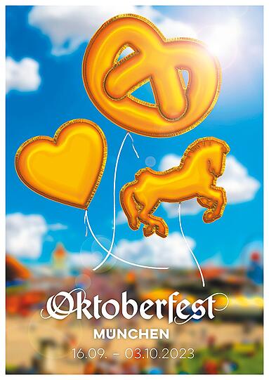 Wie sieht das Oktoberfest-Plakat 2023 aus? 45 Motive stehen zur Auswahl.