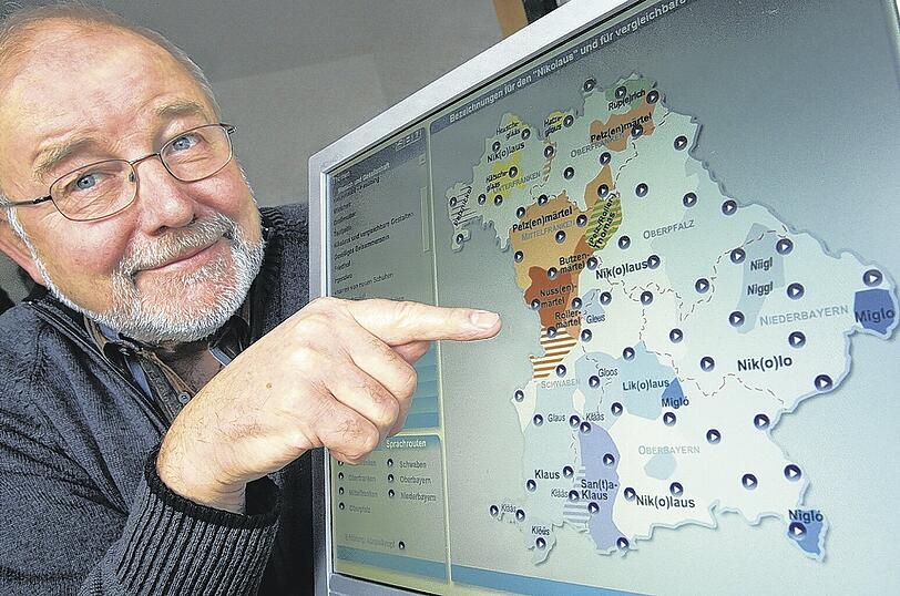 Nikolaus, Niglo, Nikolo und Nigl. Oder doch Pelzmärtel? Dialektforscher Manfred Renn zeigt das Ergebnis seiner Studien.