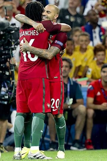 Renato Sanches legt im EM-Viertelfinalspiel gegen Polen eine Glanzleistung hin.