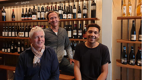 Tamás Farkas (Mitte), Walter Zimmermann (l.), Max Waldhauser.