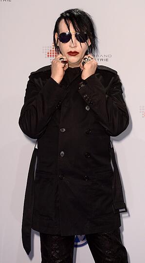 Und dann kam er, der US-Schockrocker im Beetlejuice-Format: Marylin Manson!