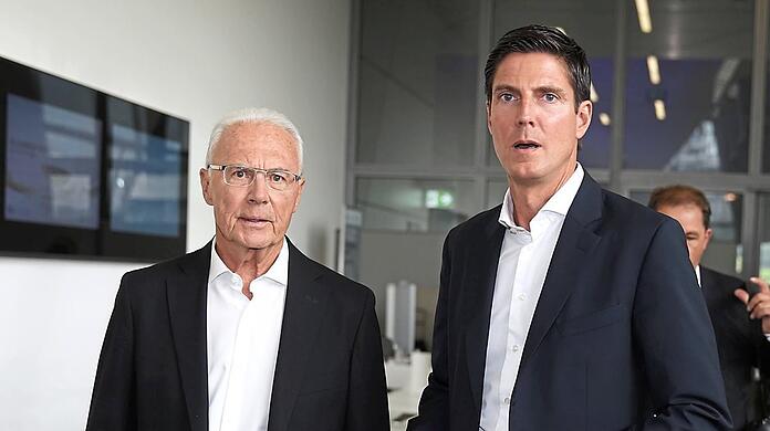 "Wir haben uns gut erg&auml;nzt": Franz Beckenbauer und Marcus H&ouml;fl (r.), der ihn ab Oktober 2003 managte.