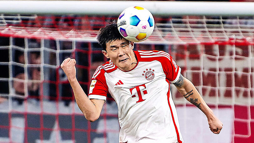 Korea-Kante mit Innenverteidiger-Gardemaß: 1,90-Mann Kim ist beim FC Bayern der Herr der Lüfte.