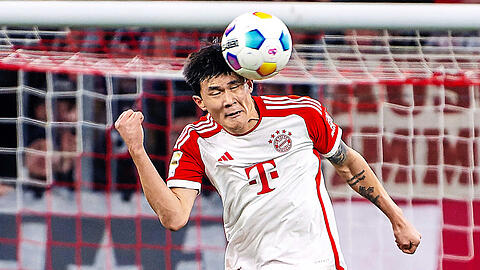 Korea-Kante mit Innenverteidiger-Gardemaß: 1,90-Mann Kim ist beim FC Bayern der Herr der Lüfte.