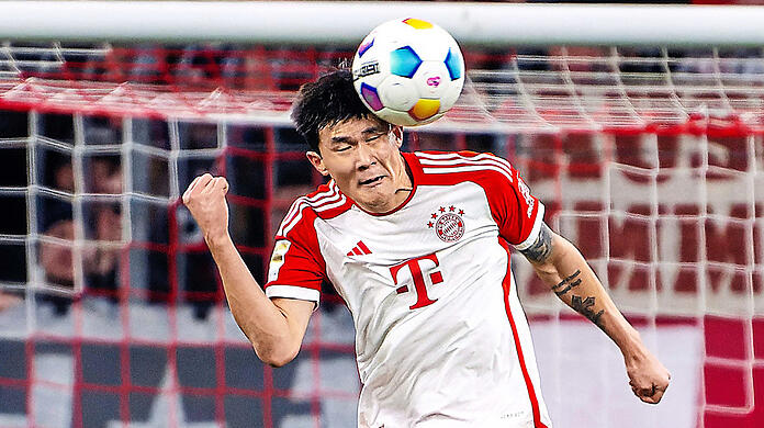 Korea-Kante mit Innenverteidiger-Gardemaß: 1,90-Mann Kim ist beim FC Bayern der Herr der Lüfte.