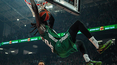 Lässt es gerne krachen: Wenyen Gabriel, der neue Center des FC Bayern Basketball.