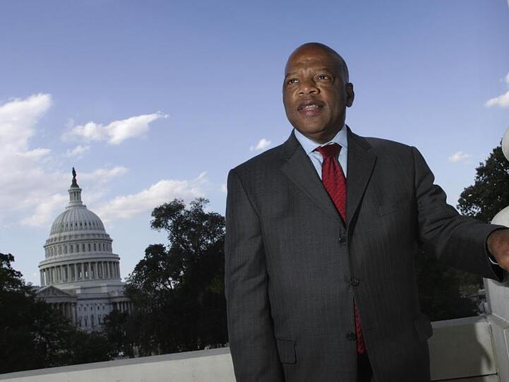 John Lewis im Oktober 2007 auf dem Capitol Hill in Washington.