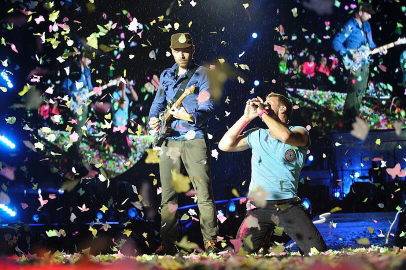 Sehen Sie hier noch mehr Bilder vom Coldplay-Konzert in München.