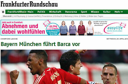 Genauso macht's die Frankfurter Rundschau