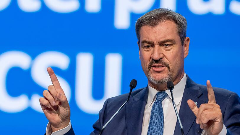CSU-Parteichef Söder lehnt eine Zusammenarbeit mit dem BSW  und den Grünen auf Bundesebene ab.