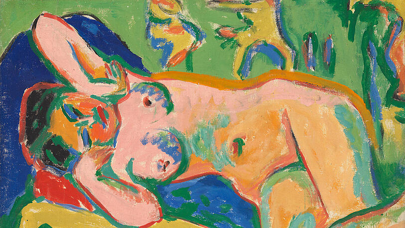 Auch Ernst Ludwig Kirchners "Mädchenakt im Atelier" von 1909 ist in der neuen Ausstellung zu sehen. Auch Ernst Ludwig Kirchners "Mädchenakt im Atelier" von 1909 ist in der neuen Ausstellung zu sehen.