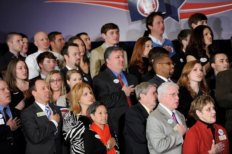 Der "Super Tuesday" in den USA - sehen Sie hier die Bilder der Wahlkampfschlacht der Republikaner...