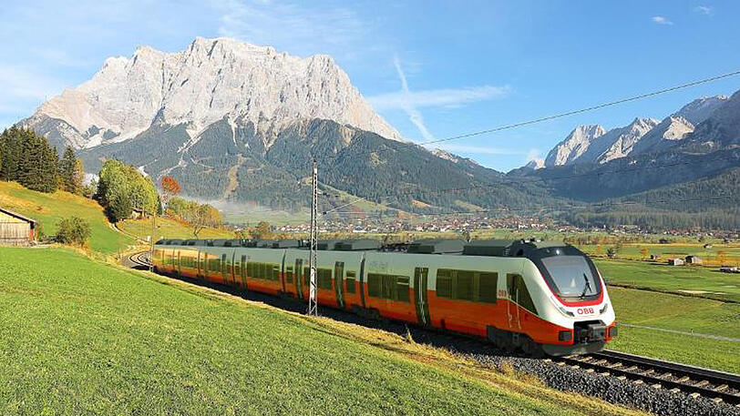 Das computeranimierte Foto zeigt einen Talent-3-Zug aus der Fertigung von Bombardier.