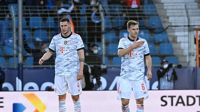 Waren auch beim FC Bayern nicht immer einer Meinung: Niklas Süle (li.) und Joshua Kimmich.