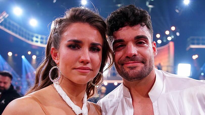 Untröstlich: Mariia Maksina und Stefano Zarrella nach ihrem Ausscheiden.