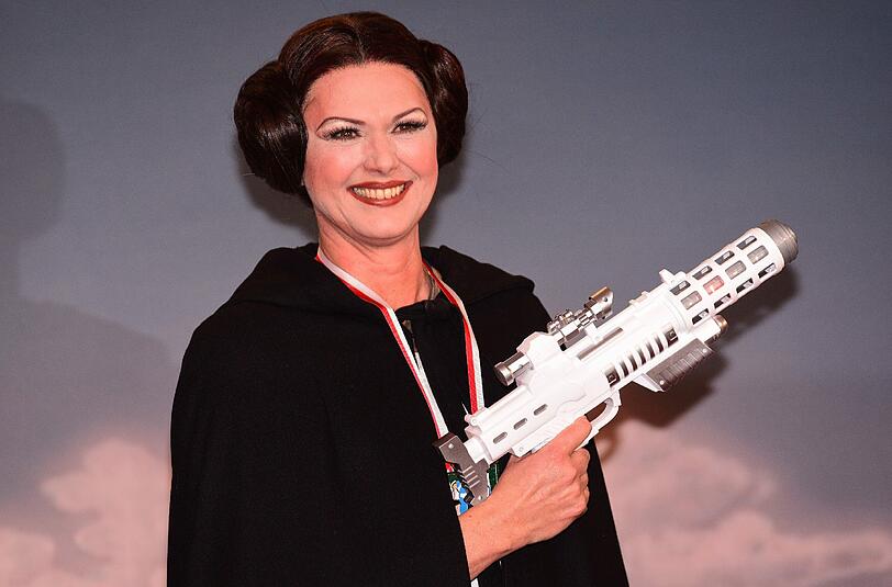 Die bayerische Wirtschaftsministerin Ilse Aigner (CSU) war in diesem Jahr als Prinzessin Leia aus Star Wars verkleidet.