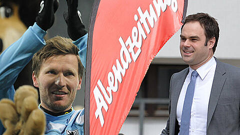 Sind am Montag im AZ-Café: Benny Lauth und Robert Schäfer vom TSV 1860 München.