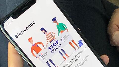 Frankreich hat sich - im Gegensatz zu anderen europäischen Ländern - bei der Corona-Warn-App gegen eine Zusammenarbeit mit Apple und Google entschieden.